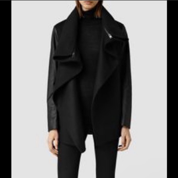 Like New All Saints Jax Coat Size 0 - Picture 2 of 6